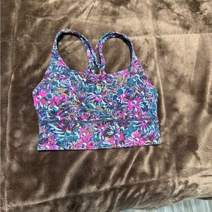 Woman’s size 2 Lululemon Floral Sports Bra with Strappy Back